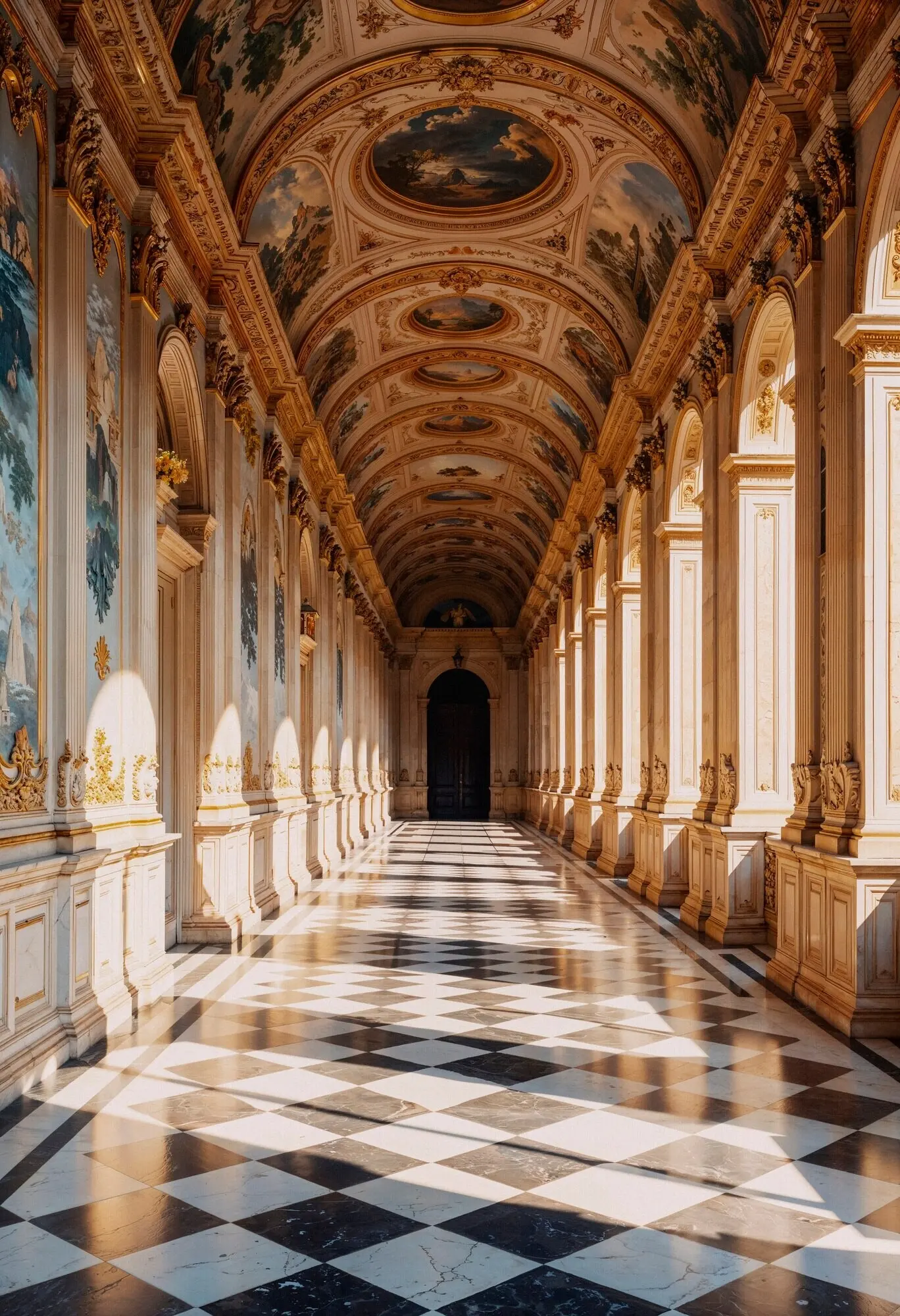 Prächtiger Palastflur